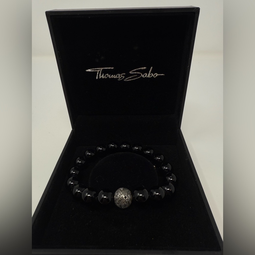 Thomas Sabo Onyx Bracelet with Dragon Accent